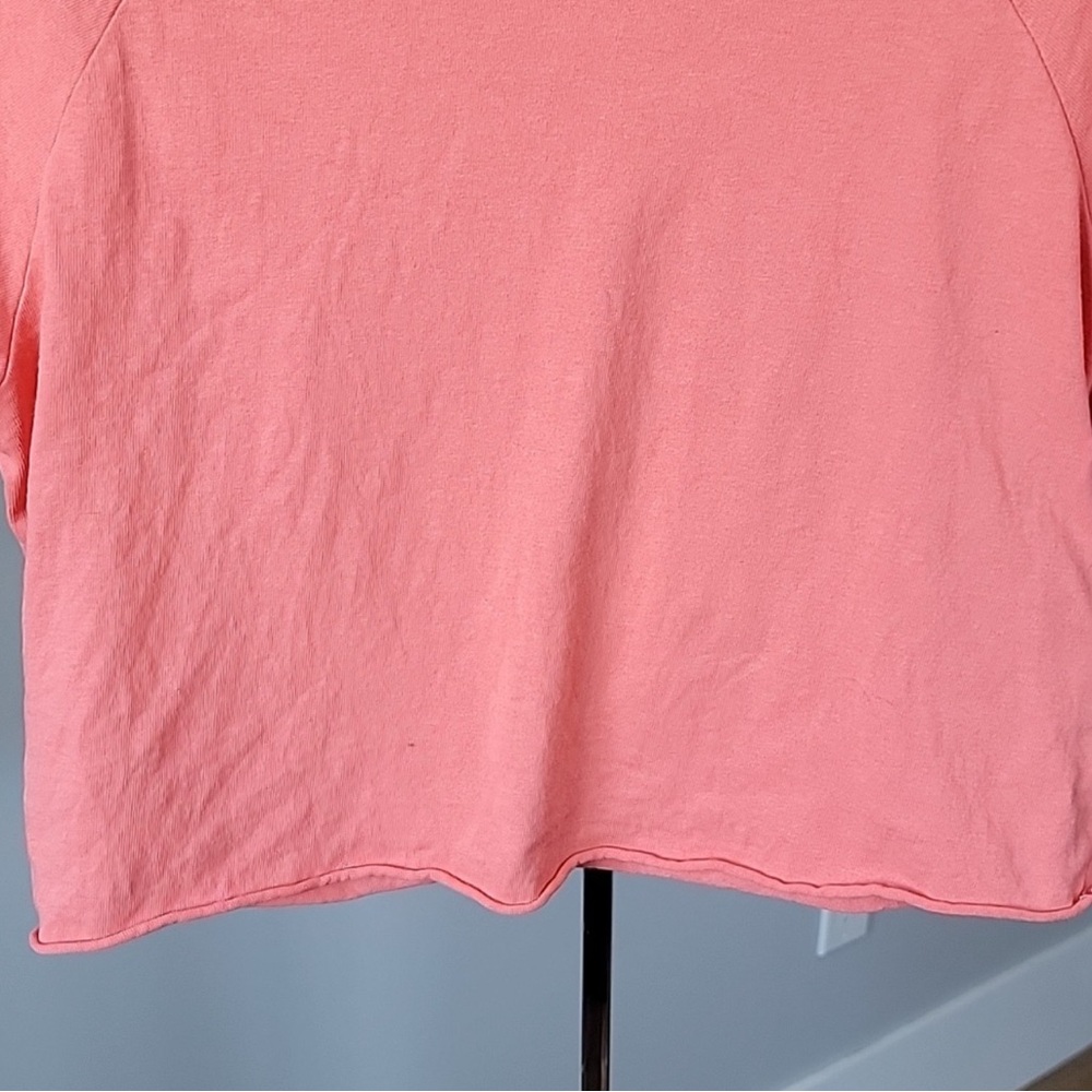 Topshop Raglan Crop Tee - Picture 3 of 6